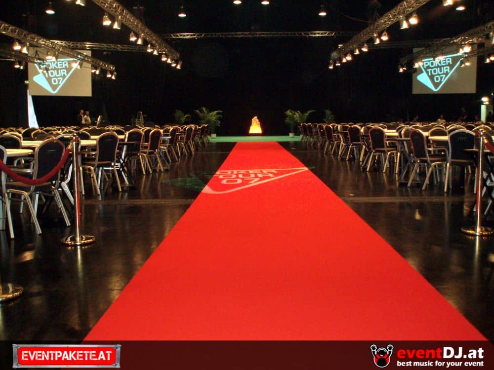 Event Hochzeits Dunkel Roter Teppich B1  VIP 130x1000 cm 