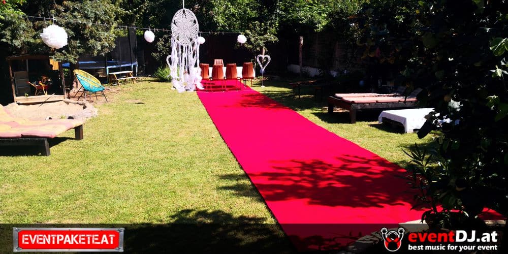 Teppich Hochzeit Event 2 Meter breit verschiedene Längen Roter Läufer 4€/m² 